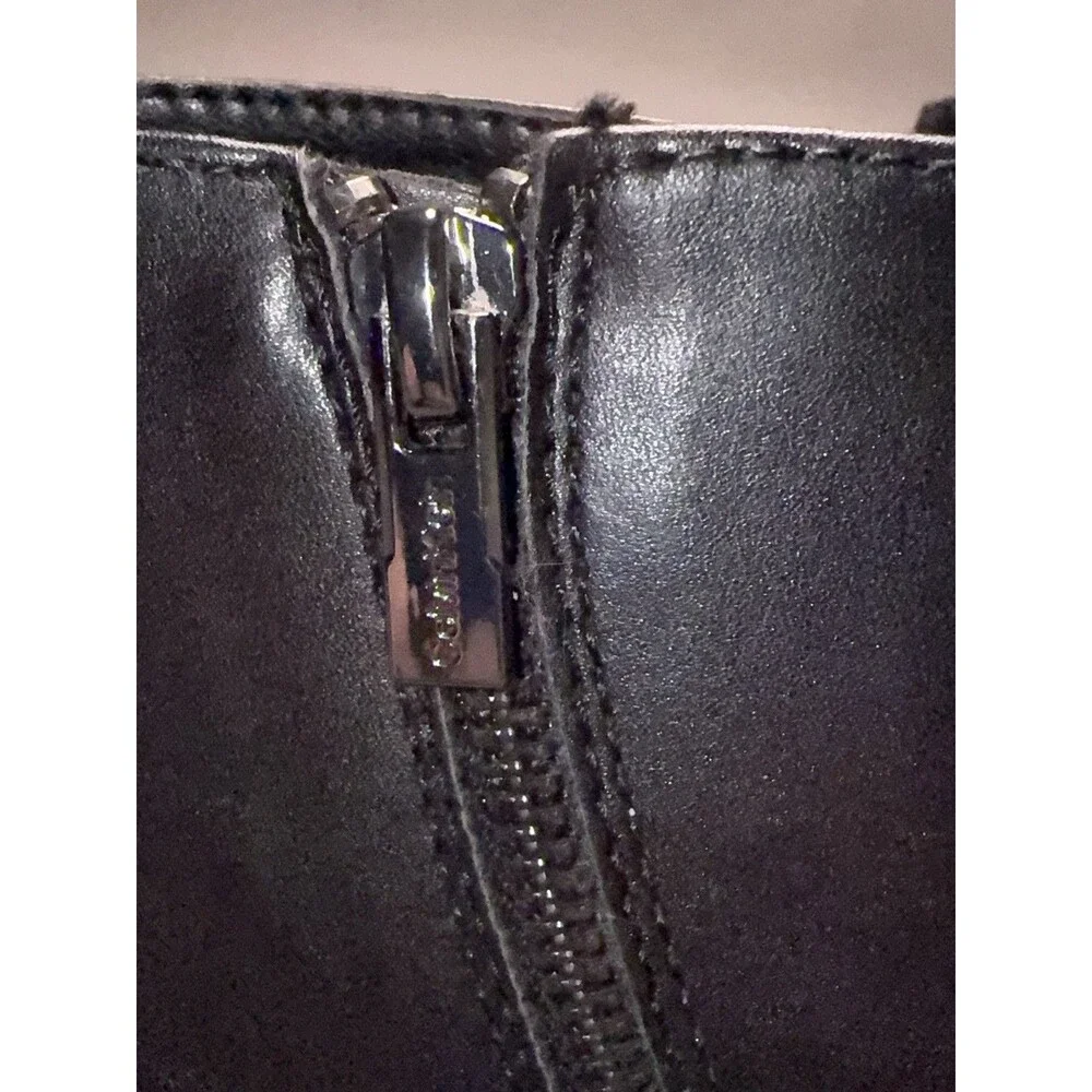 Men’s Calvin Klein Leather Boots Black Beck Zip Up 9.5 M